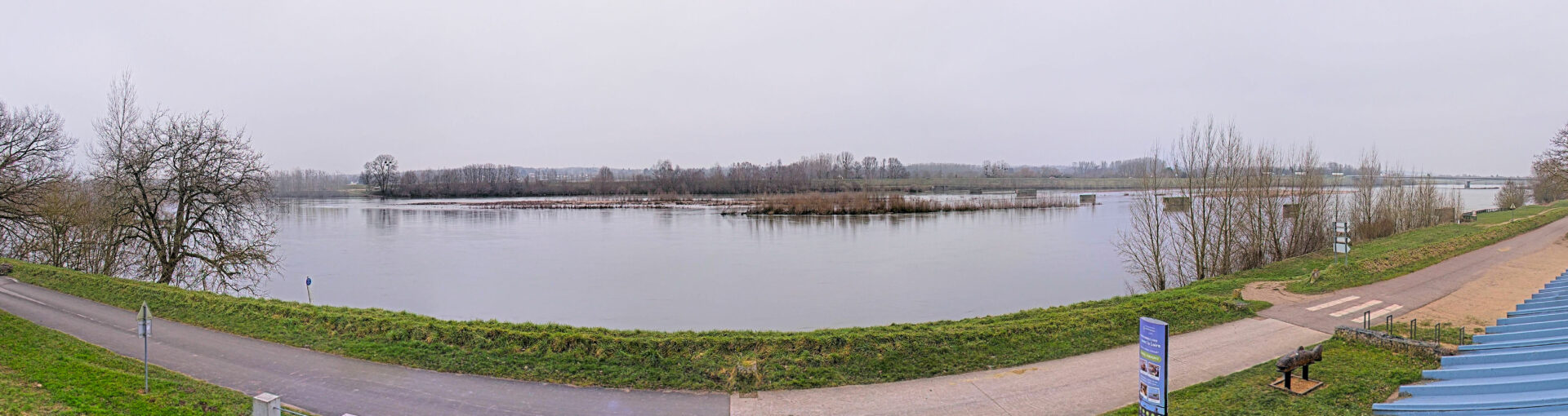 Début travaux passerelle